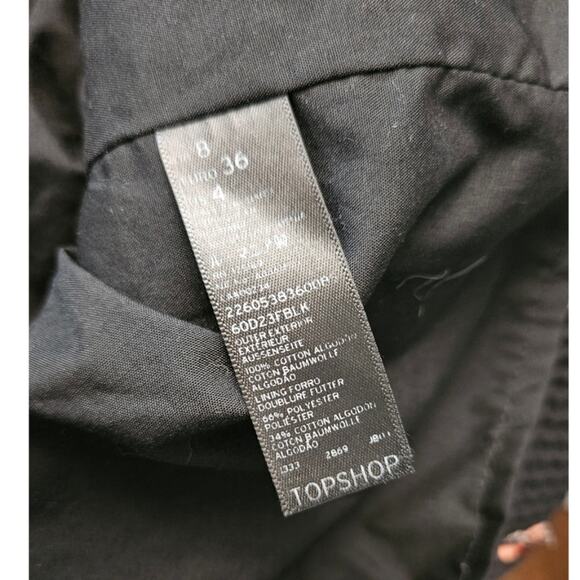 Kate Moss Topshop Black Waffle Knit Fit and Flare Party Dress sz 4 - Picture 3 of 6